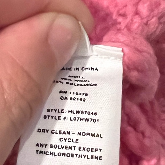 NEW Helmut Lang Pink chunky wool sweater - Picture 8 of 11